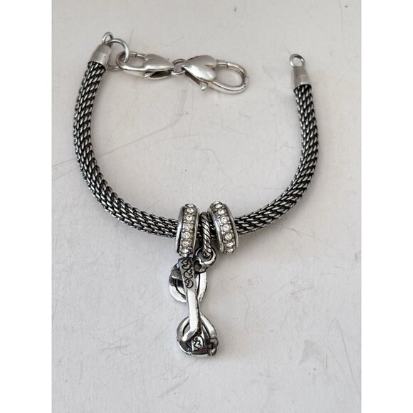Brighton Beverly Glam 8" Sunglasses Charm Crystal Bead Stopper Bracelet - Picture 7 of 7